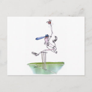 the bowler - cricket, tony fernandes postcard