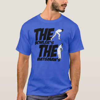 The bowler's Holding the batsman's Willey T-Shirt