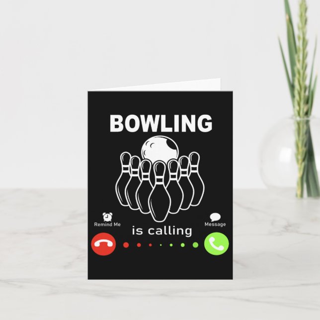 The Bowling Is Calling  Card (Front)