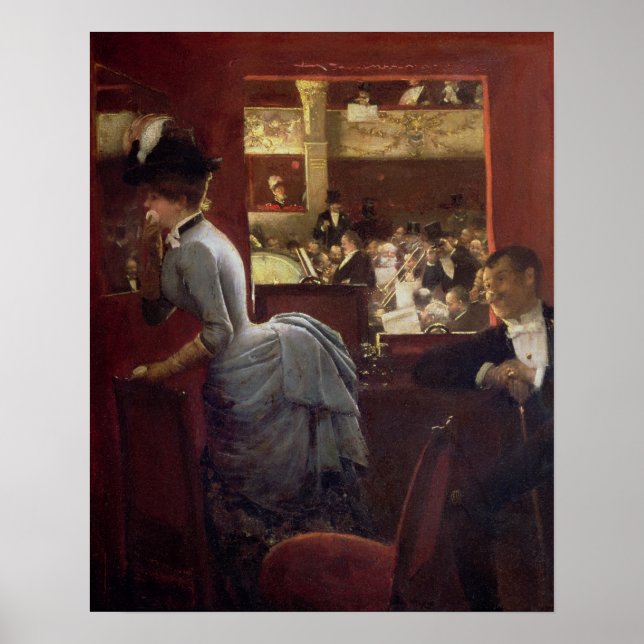 The Box by the Stalls, c.1883 Poster (Front)
