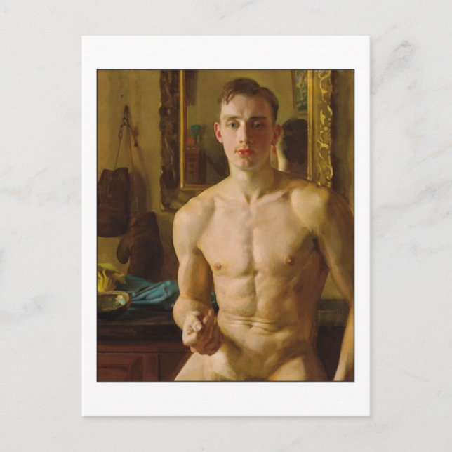The Boxer by Konstantin Somov Postcard (Front)