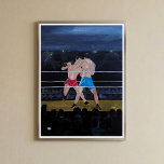 The Boxers Painting by Alfred Fox Canvas Print<br><div class="desc">Canvas Print of The Boxers Painting by Alfred Fox.</div>