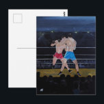 The Boxers Painting by Alfred Fox Postcard<br><div class="desc">Painting of "The Boxers" by Alfred Fox . Collectable Postcard . alfred_fox_art @ Zazzle</div>