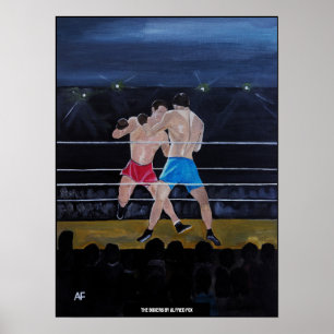 The Boxers Painting by Alfred Fox Poster
