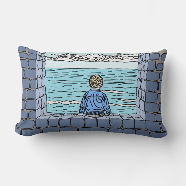 The Boy and the Sea pillow cushion (Front)