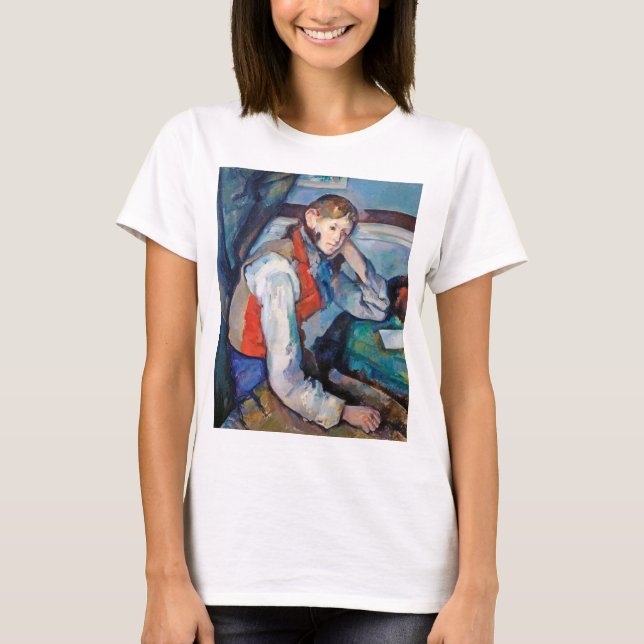 The Boy in the Red Vest, Cezanne T-Shirt (Front)