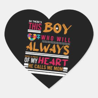 the boy who will always has a piece heart sticker