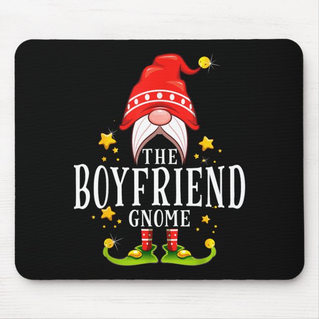 The Boyfriend Gnome Christmas Matching  Mouse Pad (Front)