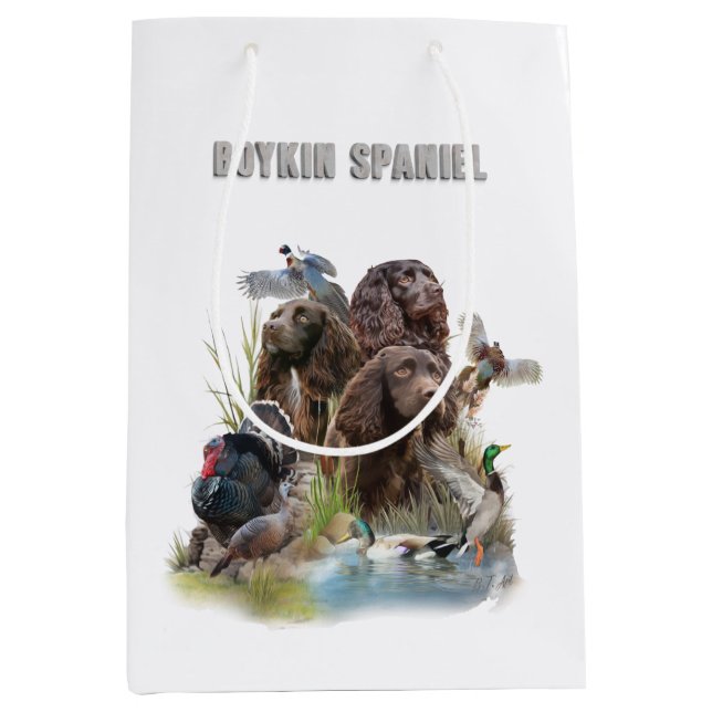 The Boykin Spaniel Medium Gift Bag (Front)