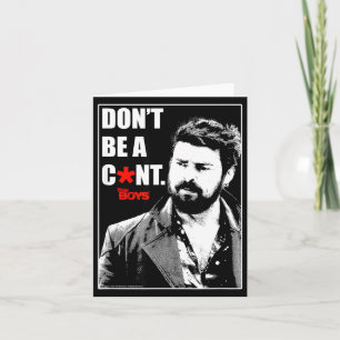The Boys Butcher Don't Be A... Small  Card