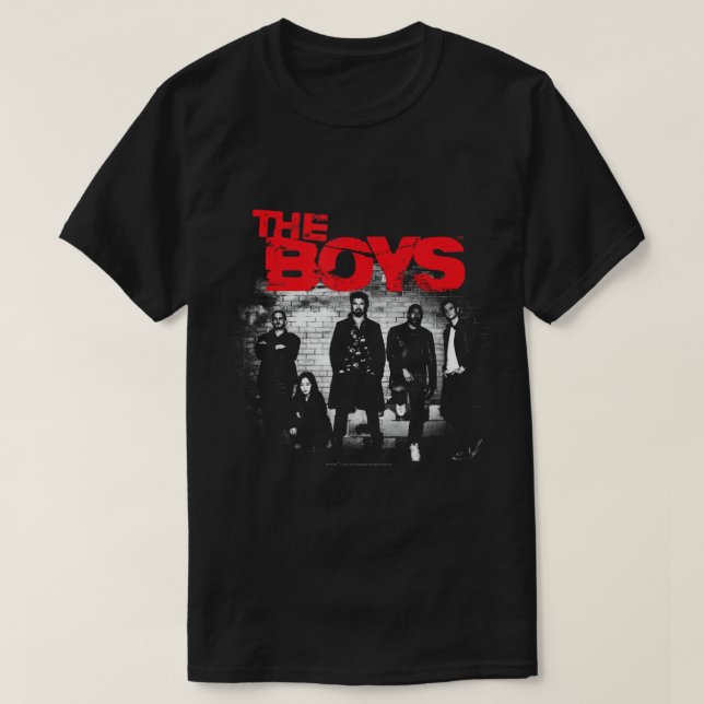 The Boys Graffiti Group Photo T-Shirt (Design Front)