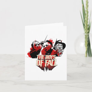 The Boys Of Fall Horror Movies Novelty Graphic Top Card