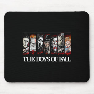 The Boys Of Fall Vintage Scary Horror Movie Hallow Mouse Pad