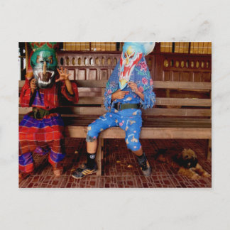 the BOYS who WISHES to be SCARY Postcard