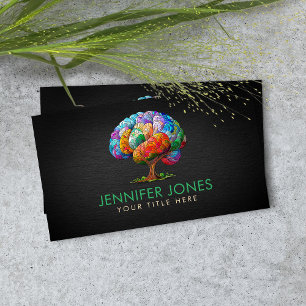 The Brain Tree Colourful Mosaic Business Card