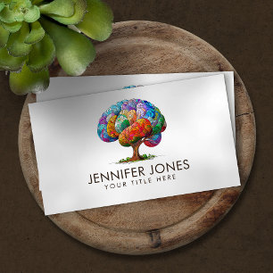 The Brain Tree Colourful Mosaic Business Card