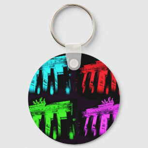 The Brandenburg Gate Collage Key Ring