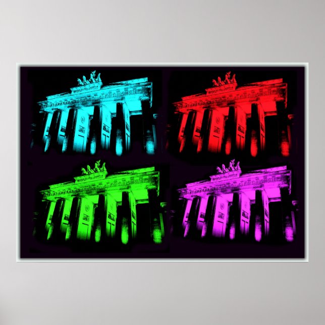 The Brandenburg Gate Collage Poster (Front)