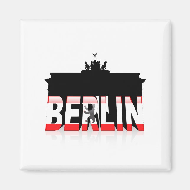 The Brandenburg Gate in Berlin Magnet (Front)