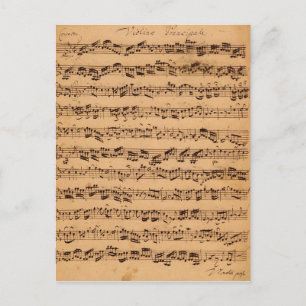 The Brandenburger Concertos, No.5 D-Dur, 1721 Postcard