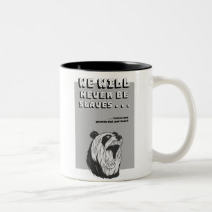 The Brave Panda's Manifesto, a funny version Two-Tone Coffee Mug