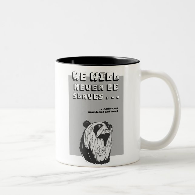 The Brave Panda's Manifesto, a funny version Two-Tone Coffee Mug (Right)