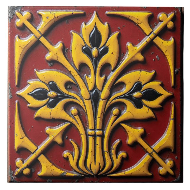 The Bravestone Blossom Tile (Front)
