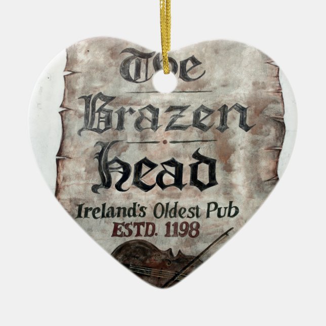 The Brazen Head pub, Dublin, Ireland Ceramic Tree Decoration (Front)