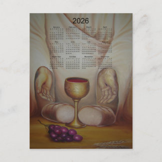 The Bread of Life: Holy Eucharist 2026 Calendar Postcard