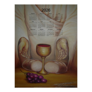 The Bread of Life: Holy Eucharist 2026 Calendar Poster