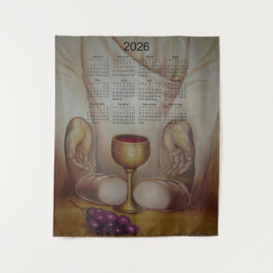 The Bread of Life: Holy Eucharist 2026 Calendar Tapestry