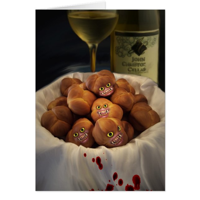 The Bread Rolls Are Waiting Card (Front)