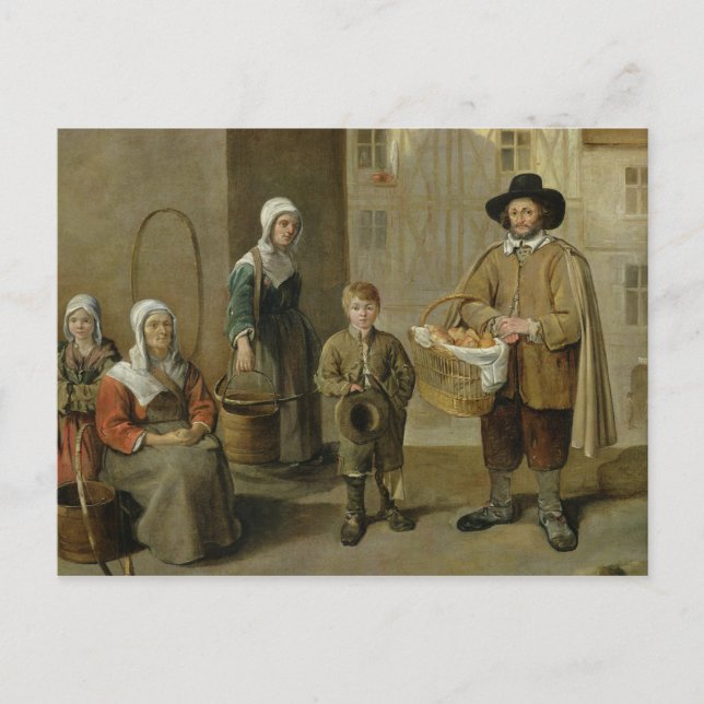 The Bread Seller and Water Carriers Postcard (Front)