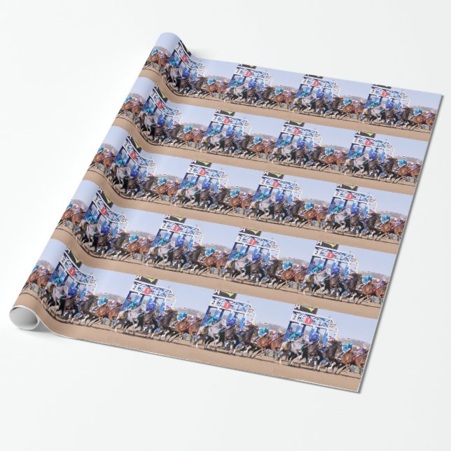 The Break in the Gazelle Wrapping Paper (Unrolled)