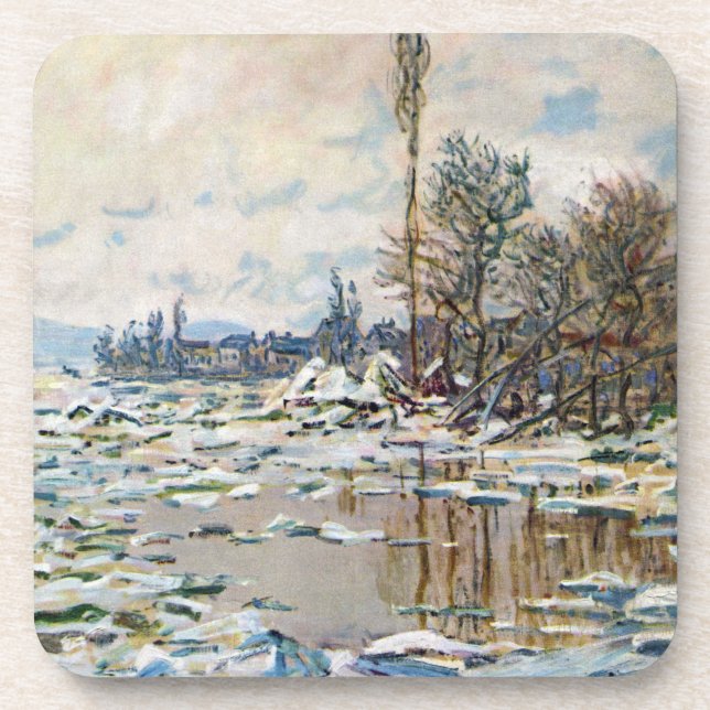The Break Up of the Ice by Claude Monet Coaster (Front)