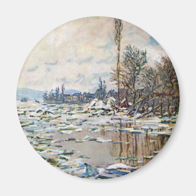 The Break Up of the Ice by Claude Monet Magnet (Front)