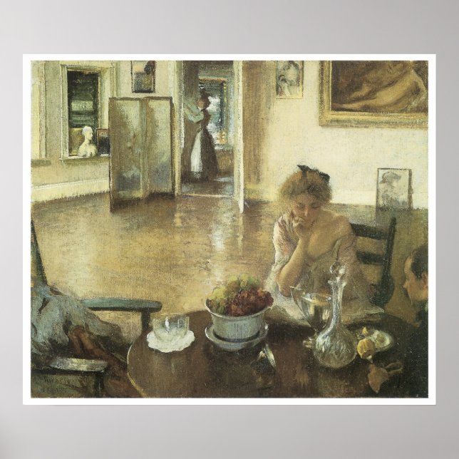The Breakfast Room, 1903 Edmund Charles Tarbell Poster (Front)