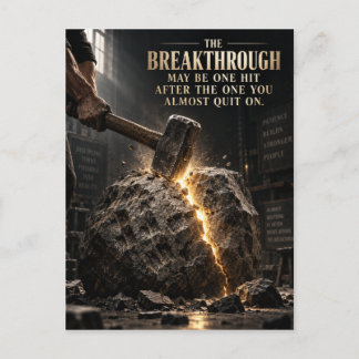 The Breakthrough Announcement Postcard