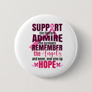 The Breast Cancer Fighters Breast Cancer Awareness 6 Cm Round Badge