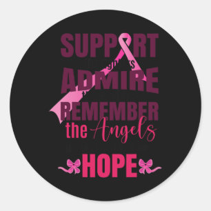 The Breast Cancer Fighters Breast Cancer Awareness Classic Round Sticker