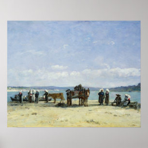 The Breton Fishermen's Wives, 1870-73 (oil on pane Poster