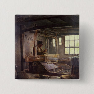 The Breton Weaver, 1888 15 Cm Square Badge