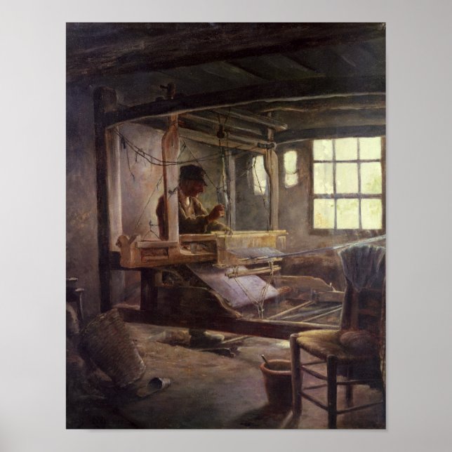 The Breton Weaver, 1888 Poster (Front)