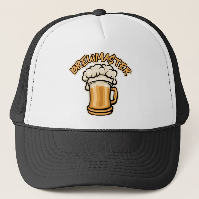 The Brewmaster Need a Beer Mug Trucker Hat (Front)