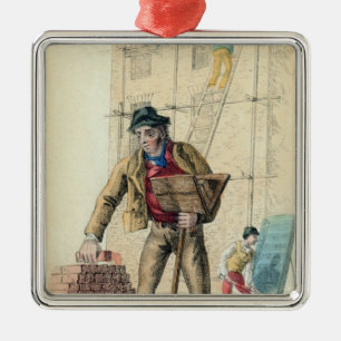 The Bricklayer's Labourer Metal Tree Decoration