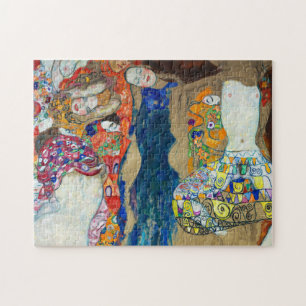 The Bride, 1917-1918 by Gustav Klimt Jigsaw Puzzle