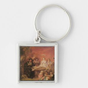 The Bride and Groom's Table Key Ring