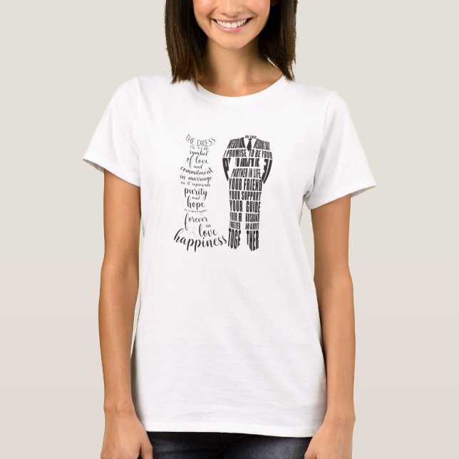 The Bride and Groom's Wedding Vows T-shirt (Front)