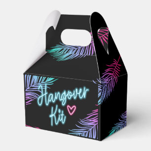 The Bride Blue & Pink Tropical Bach Favour Box