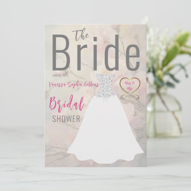 The Bride Bridal Shower Invitation (Standing Front)